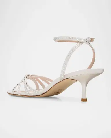 Stuart Weitzman 50mm Carlyle Embellished Satin Sandals | Thumbnail 4 Stuart Weitzman 50mm Carlyle Embellished Satin Sandals | Thumbnail 4