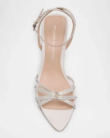 Stuart Weitzman 50mm Carlyle Embellished Satin Sandals | Thumbnail 6 Stuart Weitzman 50mm Carlyle Embellished Satin Sandals | Thumbnail 6