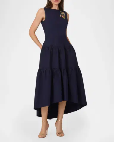 Shoshanna Skylar Tiered High-Low Maxi Dress | Thumbnail 2 Shoshanna Skylar Tiered High-Low Maxi Dress | Thumbnail 2
