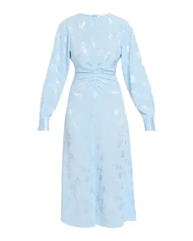 PRABAL GURUNG Long Sleeve Ruched Midi Dress | Thumbnail 1 PRABAL GURUNG Long Sleeve Ruched Midi Dress | Thumbnail 1