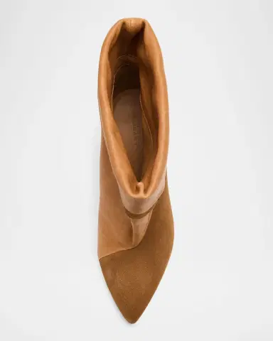 Isabel Marant 75mm Lyone Suede and Leather Booties | Thumbnail 3 Isabel Marant 75mm Lyone Suede and Leather Booties | Thumbnail 3