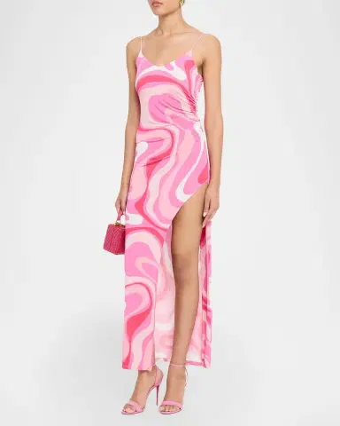Generation Love Hailey Geometric Jersey Maxi Dress | Thumbnail 4 Generation Love Hailey Geometric Jersey Maxi Dress | Thumbnail 4