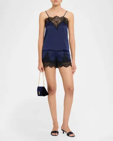 Generation Love Lana Lace Satin Shorts | Thumbnail 2 Generation Love Lana Lace Satin Shorts | Thumbnail 2