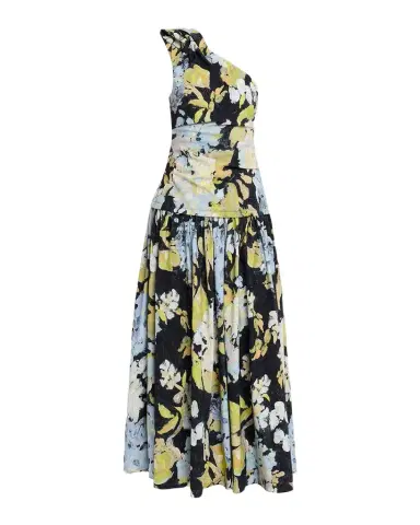Acler Benetti Floral One-Shoulder Maxi Dress | Thumbnail 1 Acler Benetti Floral One-Shoulder Maxi Dress | Thumbnail 1