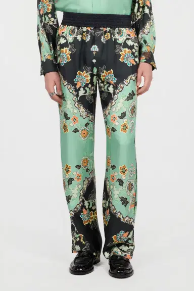 Roberto Cavalli Kimono Print Trousers | Thumbnail 2 Roberto Cavalli Kimono Print Trousers | Thumbnail 2