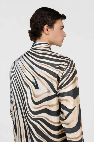 Roberto Cavalli Silk Shirt With Zebra Print | Thumbnail 5 Roberto Cavalli Silk Shirt With Zebra Print | Thumbnail 5
