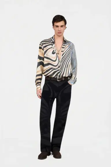 Roberto Cavalli Silk Shirt With Zebra Print | Thumbnail 6 Roberto Cavalli Silk Shirt With Zebra Print | Thumbnail 6