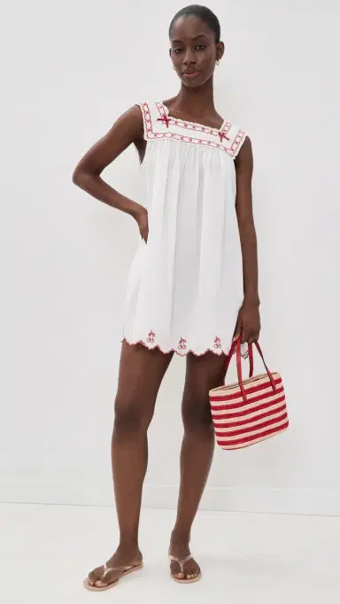 For Love & Lemons Emma ini Dress White | Thumbnail 2 For Love & Lemons Emma ini Dress White | Thumbnail 2