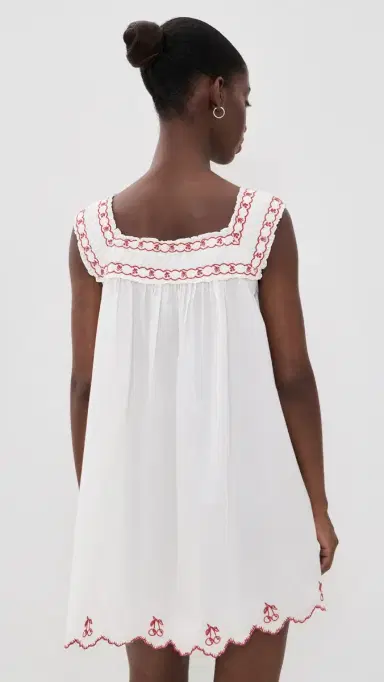 For Love & Lemons Emma ini Dress White | Thumbnail 4 For Love & Lemons Emma ini Dress White | Thumbnail 4