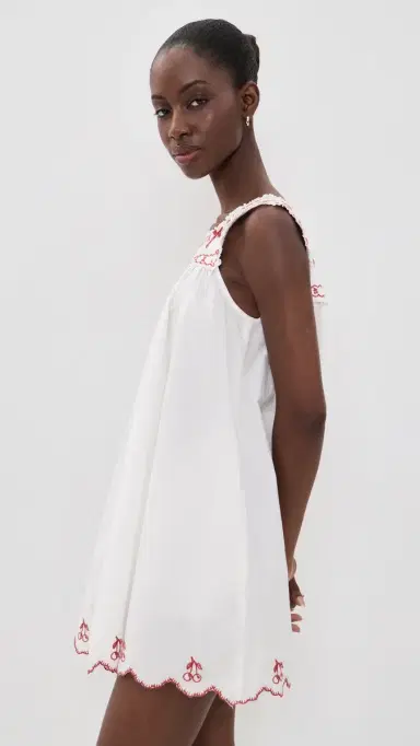 For Love & Lemons Emma ini Dress White | Thumbnail 5 For Love & Lemons Emma ini Dress White | Thumbnail 5