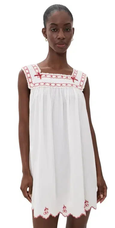 For Love & Lemons Emma ini Dress White | Thumbnail 1 For Love & Lemons Emma ini Dress White | Thumbnail 1