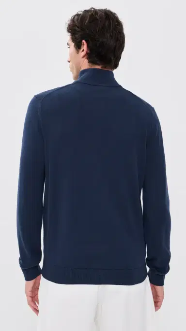 Lacoste Cotton Quarter Zip Sweater | Thumbnail 3 Lacoste Cotton Quarter Zip Sweater | Thumbnail 3
