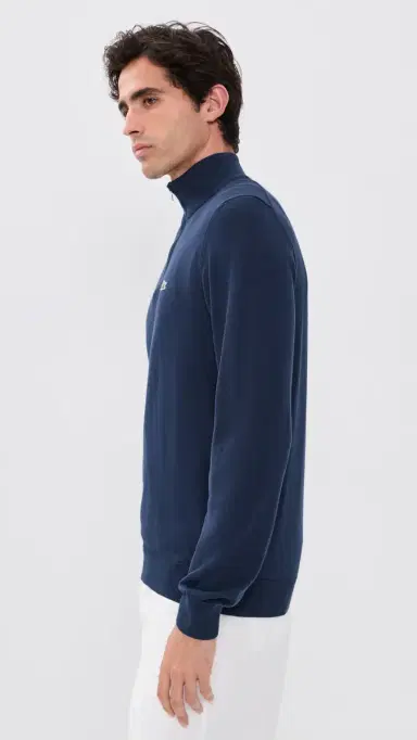 Lacoste Cotton Quarter Zip Sweater | Thumbnail 4 Lacoste Cotton Quarter Zip Sweater | Thumbnail 4