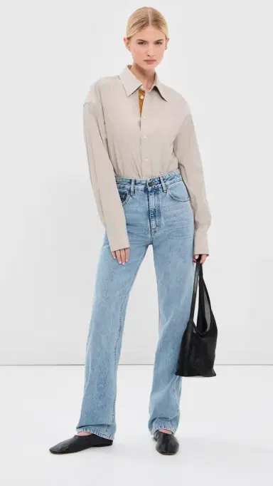 Kallmeyer Farah Classic Bootcut Jeans Vintage Light Blue | Thumbnail 5 Kallmeyer Farah Classic Bootcut Jeans Vintage Light Blue | Thumbnail 5
