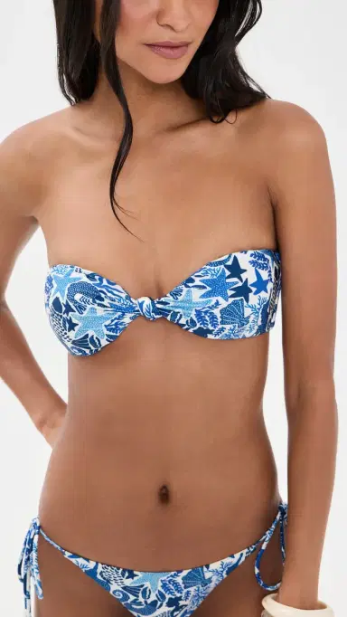 Farm Rio Strapless Bikini Top ea Charms Off White | Thumbnail 2 Farm Rio Strapless Bikini Top ea Charms Off White | Thumbnail 2