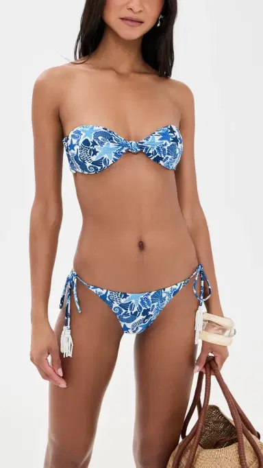 Farm Rio Strapless Bikini Top ea Charms Off White | Thumbnail 5 Farm Rio Strapless Bikini Top ea Charms Off White | Thumbnail 5