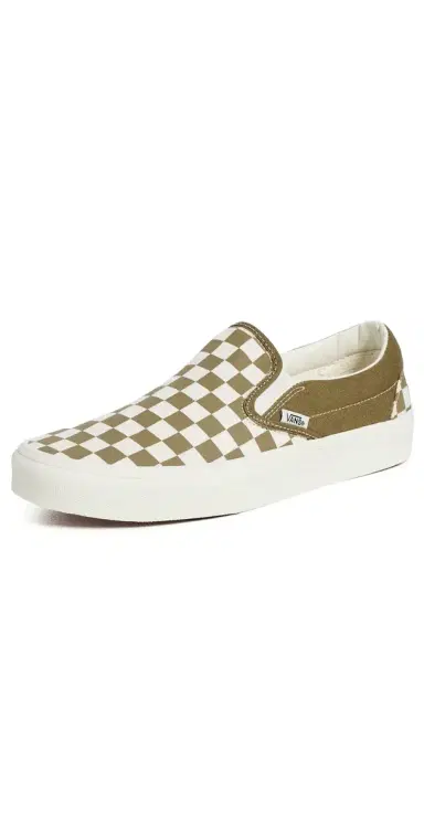 Vans Classic Slip On Unisex Sneakers Checkerboard Olive Brown M 6.5/ W 8 | Thumbnail 1 Vans Classic Slip On Unisex Sneakers Checkerboard Olive Brown M 6.5/ W 8 | Thumbnail 1