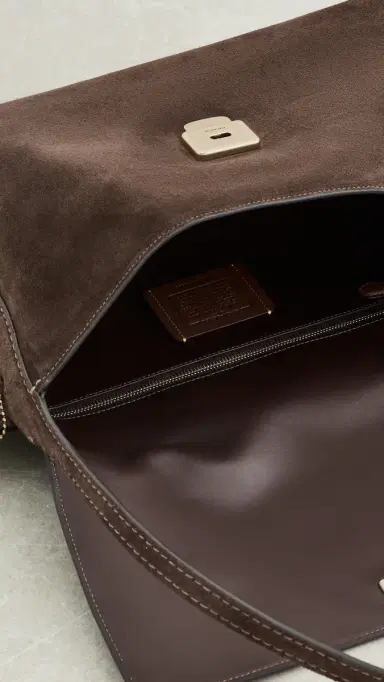 Coach Suede Chelsea Shoulder Bag 36 Dark Chocolate One Size | Thumbnail 6 Coach Suede Chelsea Shoulder Bag 36 Dark Chocolate One Size | Thumbnail 6