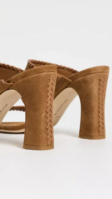 Cinq à Sept Kora Suede Sandals Toffee | Thumbnail 4 Cinq à Sept Kora Suede Sandals Toffee | Thumbnail 4