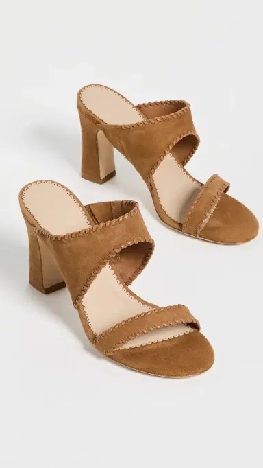 Cinq à Sept Kora Suede Sandals Toffee | Thumbnail 5 Cinq à Sept Kora Suede Sandals Toffee | Thumbnail 5