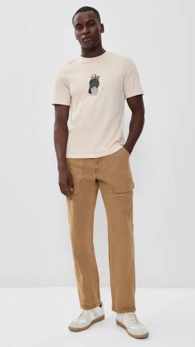 Quiet Golf Randolph Tee Taupe | Thumbnail 5 Quiet Golf Randolph Tee Taupe | Thumbnail 5