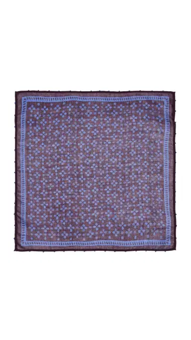 CHAN LUU Beaded Floral Bandana Lapis One Size | Thumbnail 6 CHAN LUU Beaded Floral Bandana Lapis One Size | Thumbnail 6