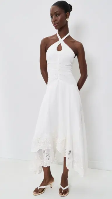 AMUR Romee Embroidered Maxi Dress Seed Pearl | Thumbnail 2 AMUR Romee Embroidered Maxi Dress Seed Pearl | Thumbnail 2