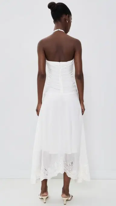 AMUR Romee Embroidered Maxi Dress Seed Pearl | Thumbnail 3 AMUR Romee Embroidered Maxi Dress Seed Pearl | Thumbnail 3