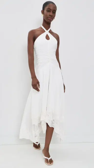 AMUR Romee Embroidered Maxi Dress Seed Pearl | Thumbnail 5 AMUR Romee Embroidered Maxi Dress Seed Pearl | Thumbnail 5