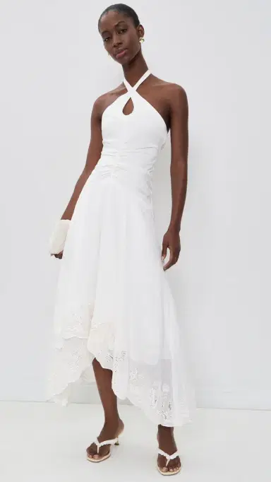 AMUR Romee Embroidered Maxi Dress Seed Pearl | Thumbnail 6 AMUR Romee Embroidered Maxi Dress Seed Pearl | Thumbnail 6