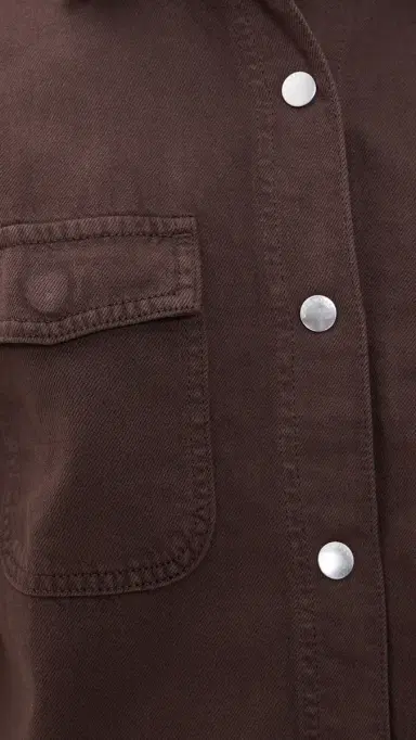 Madewell Airy Denim Utility-Pocket Shirt Cocoa | Thumbnail 6 Madewell Airy Denim Utility-Pocket Shirt Cocoa | Thumbnail 6