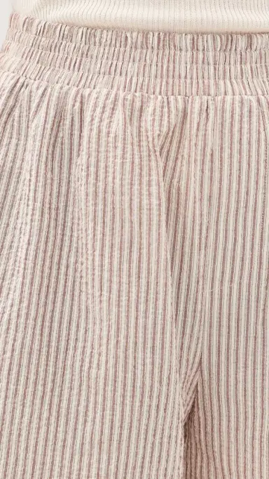 Varley Darina Shorts 4 Birch Taupe Stripe | Thumbnail 6 Varley Darina Shorts 4 Birch Taupe Stripe | Thumbnail 6