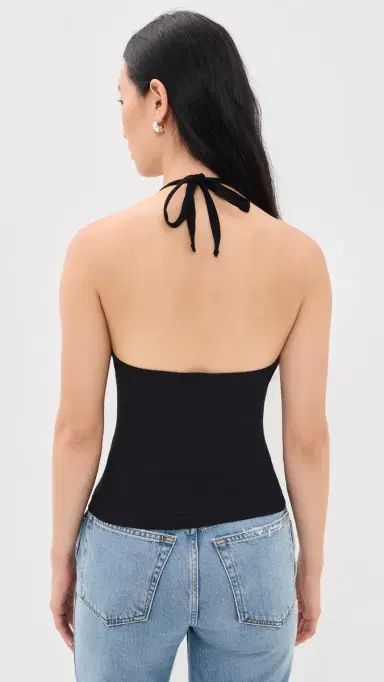 RE/DONE Sylvie Halter Top Black | Thumbnail 3 RE/DONE Sylvie Halter Top Black | Thumbnail 3