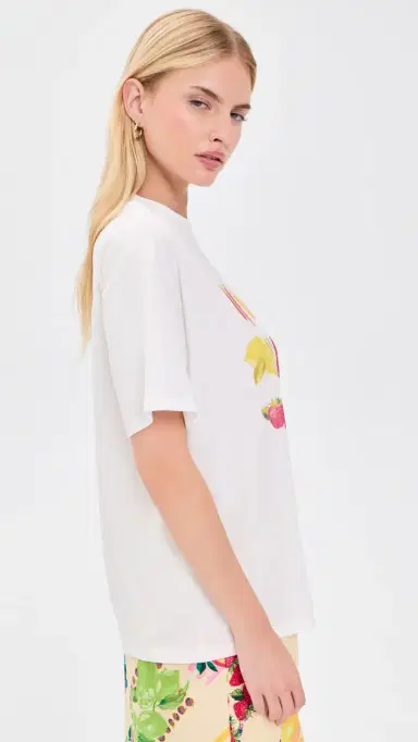 Never Fully Dressed White Fruit T-Shirt White | Thumbnail 4 Never Fully Dressed White Fruit T-Shirt White | Thumbnail 4