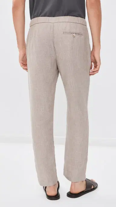 Frescobol Carioca Oscar Linen Chino Pants Light Brown | Thumbnail 3 Frescobol Carioca Oscar Linen Chino Pants Light Brown | Thumbnail 3