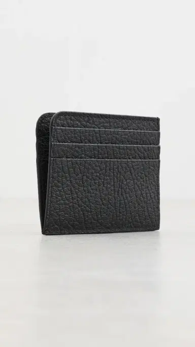 Maison Margiela Grainy Leather 6CC Card Case Black One Size | Thumbnail 3 Maison Margiela Grainy Leather 6CC Card Case Black One Size | Thumbnail 3