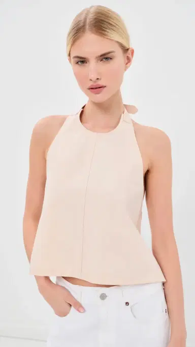WARDROBE.NYC WARDROBE. NYC Clean Backless Halter Top Dove | Thumbnail 2 WARDROBE.NYC WARDROBE. NYC Clean Backless Halter Top Dove | Thumbnail 2