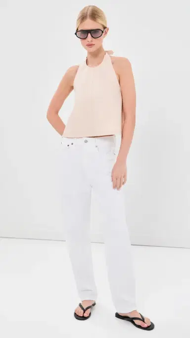 WARDROBE.NYC WARDROBE. NYC Clean Backless Halter Top Dove | Thumbnail 5 WARDROBE.NYC WARDROBE. NYC Clean Backless Halter Top Dove | Thumbnail 5