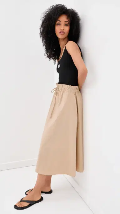 LE BOP Alexia Midi Dress Black/Khaki | Thumbnail 2 LE BOP Alexia Midi Dress Black/Khaki | Thumbnail 2