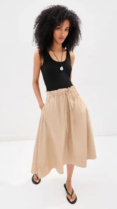 LE BOP Alexia Midi Dress Black/Khaki | Thumbnail 5 LE BOP Alexia Midi Dress Black/Khaki | Thumbnail 5