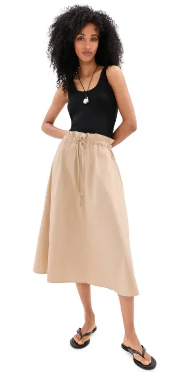 LE BOP Alexia Midi Dress Black/Khaki | Thumbnail 1 LE BOP Alexia Midi Dress Black/Khaki | Thumbnail 1