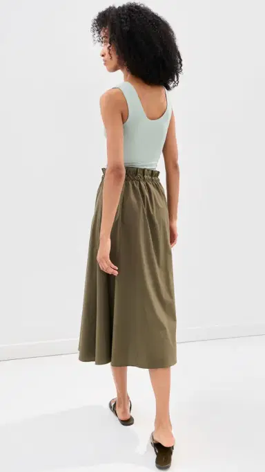 LE BOP Alexia Midi Dress Sage/Olive | Thumbnail 4 LE BOP Alexia Midi Dress Sage/Olive | Thumbnail 4