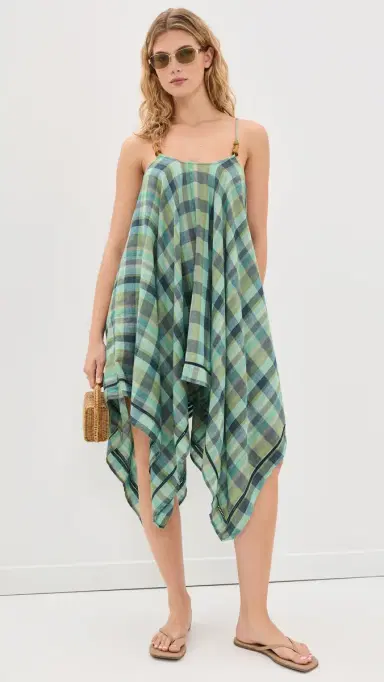 Muse Assembly Olivia Dress ixed Blue Check | Thumbnail 6 Muse Assembly Olivia Dress ixed Blue Check | Thumbnail 6