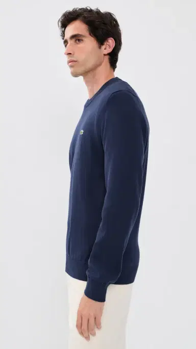 Lacoste Cotton Crew Neck Sweater | Thumbnail 4 Lacoste Cotton Crew Neck Sweater | Thumbnail 4