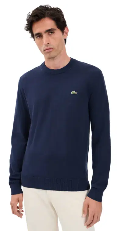 Lacoste Cotton Crew Neck Sweater | Thumbnail 1 Lacoste Cotton Crew Neck Sweater | Thumbnail 1