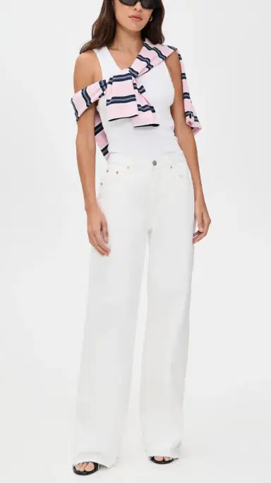 PARKE Low Rise Baggy Jeans Wht | Thumbnail 5 PARKE Low Rise Baggy Jeans Wht | Thumbnail 5