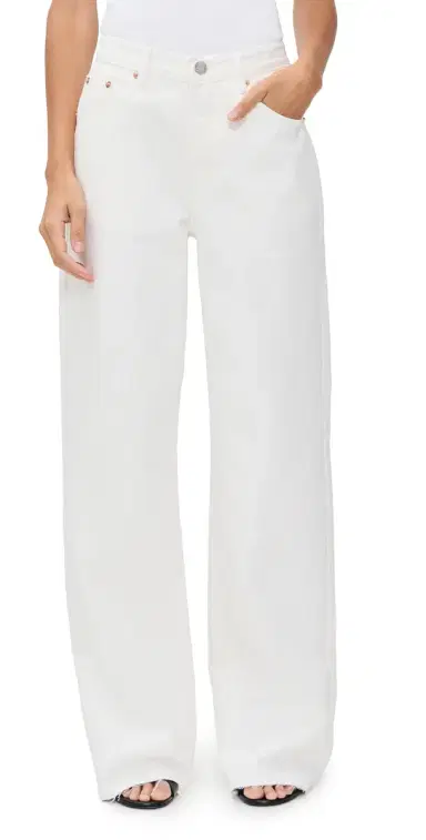 PARKE Low Rise Baggy Jeans Wht | Thumbnail 1 PARKE Low Rise Baggy Jeans Wht | Thumbnail 1