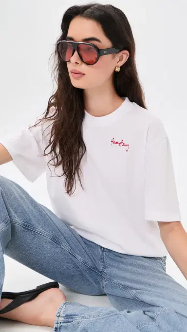 House of Sunny Sunny Side Up Tee Milk L | Thumbnail 2 House of Sunny Sunny Side Up Tee Milk L | Thumbnail 2