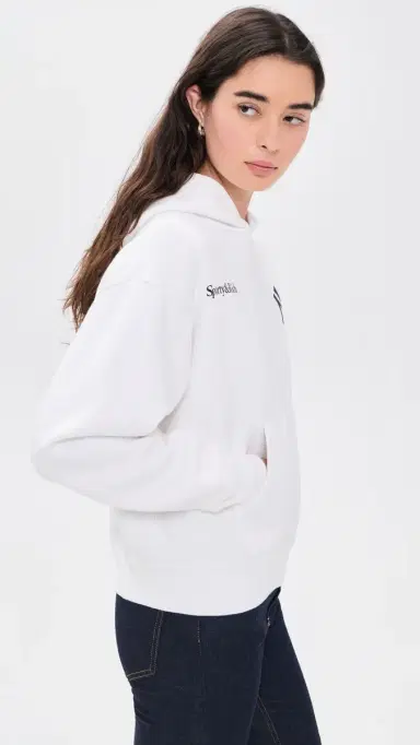 Sporty & Rich Yankees Curve Hoodie White/Dark Navy | Thumbnail 4 Sporty & Rich Yankees Curve Hoodie White/Dark Navy | Thumbnail 4