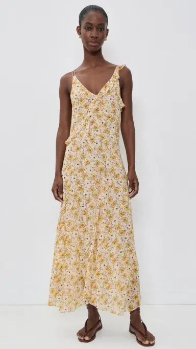 ISABEL MARANT ÉTOILE Luxie Maxi Dress Light Yellow/Ecru 40 | Thumbnail 2 ISABEL MARANT ÉTOILE Luxie Maxi Dress Light Yellow/Ecru 40 | Thumbnail 2